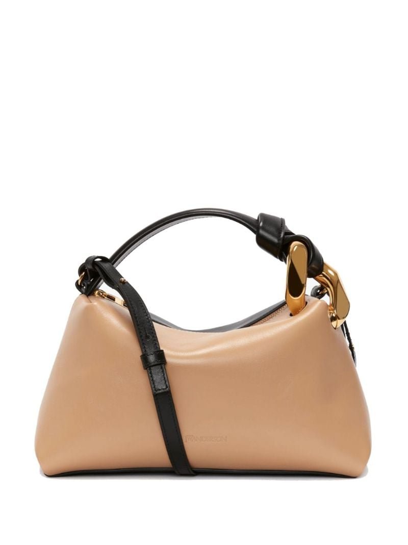 Neutral Corner Leather Cross Body Bag