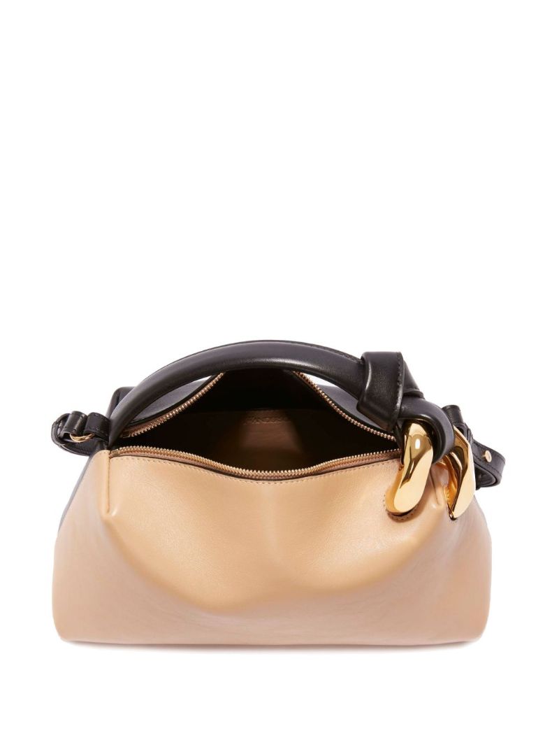 Neutral Corner Leather Cross Body Bag