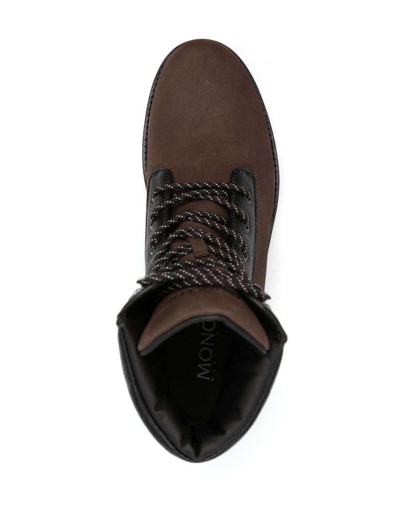 Brown Peka Lace-up Leather Boots