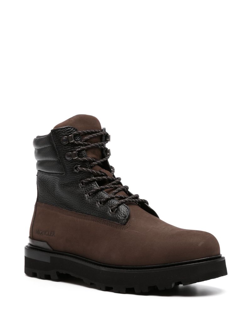 Brown Peka Lace-up Leather Boots