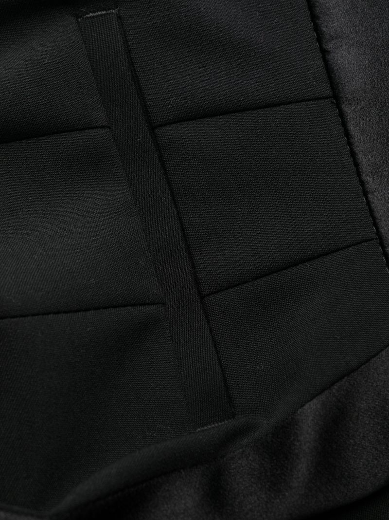 Black High-waisted Tailored Trousers