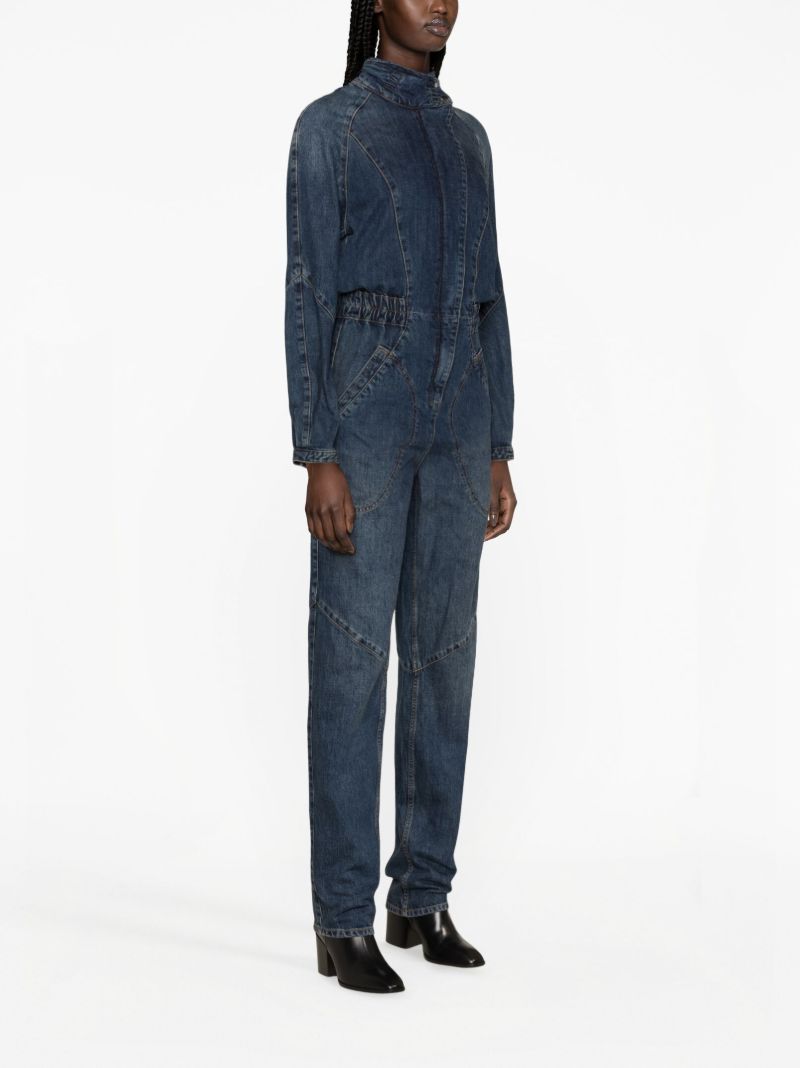 Blue Kimea Denim Jumpsuit