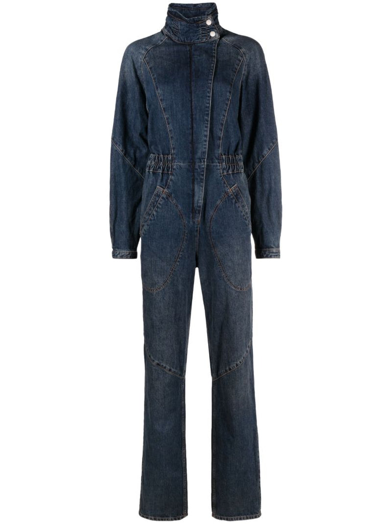 Blue Kimea Denim Jumpsuit