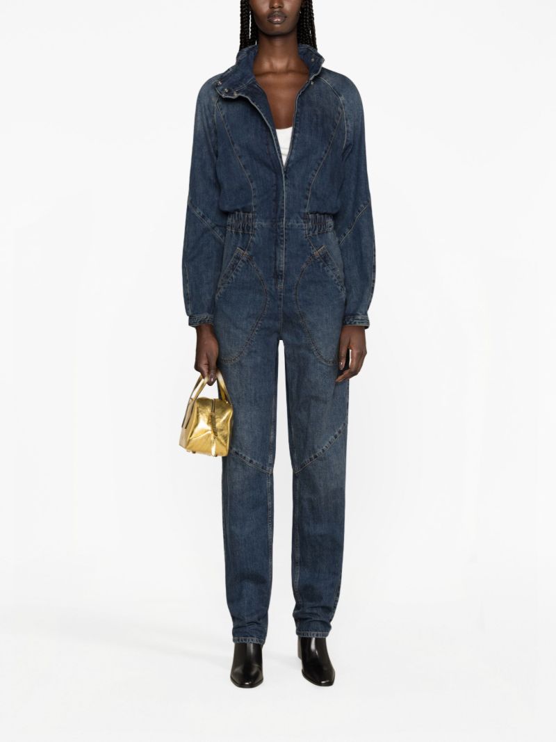 Blue Kimea Denim Jumpsuit