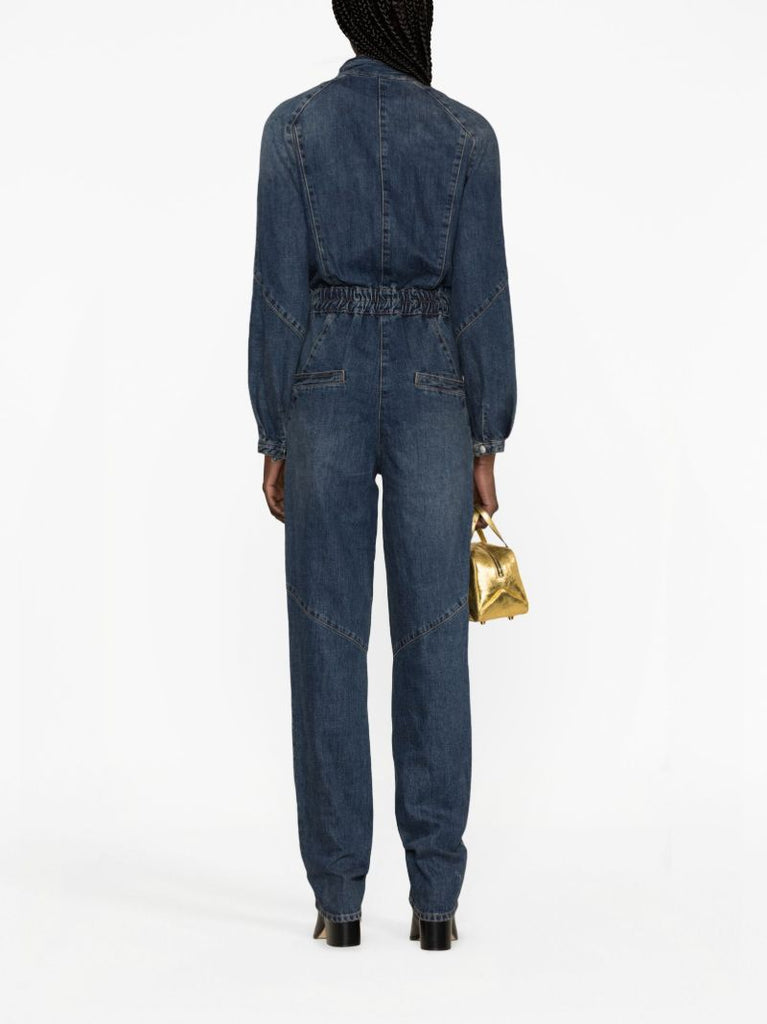 Blue Kimea Denim Jumpsuit