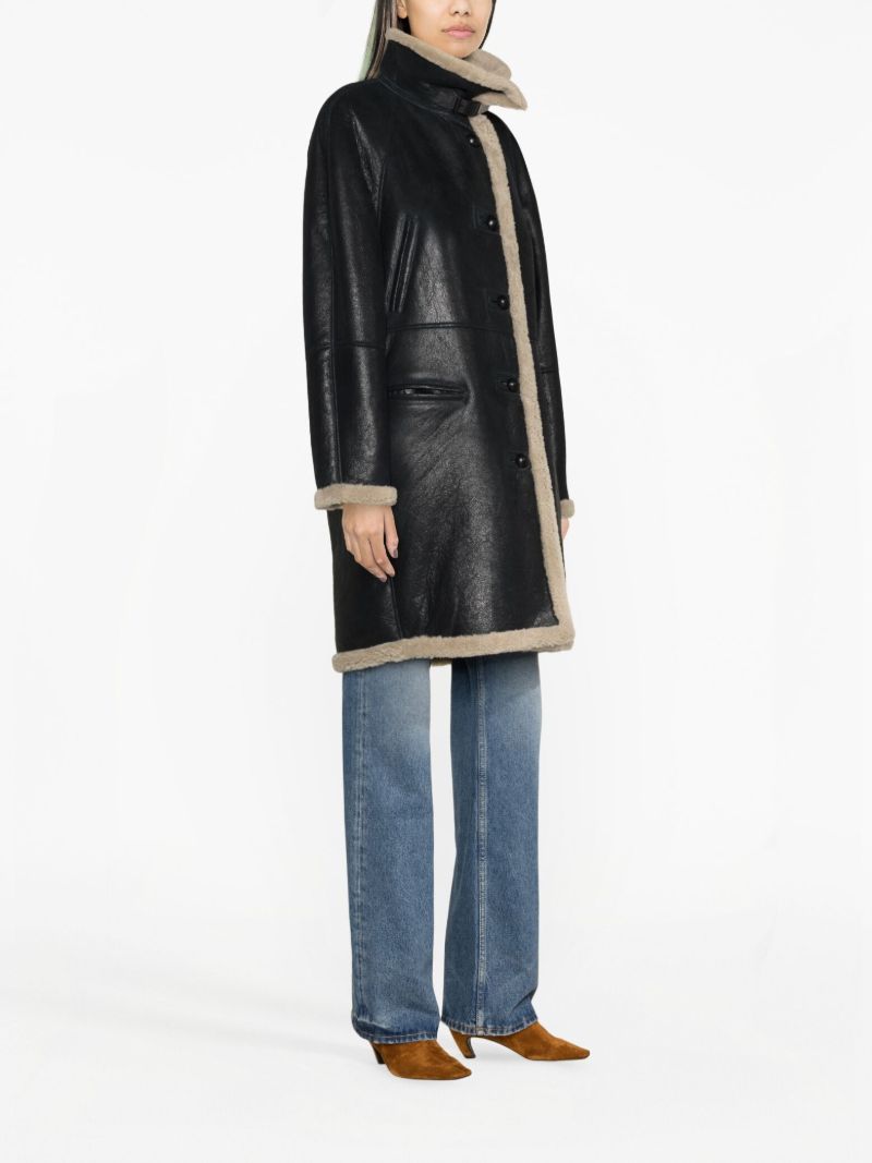 Black Astana Shearling Coat