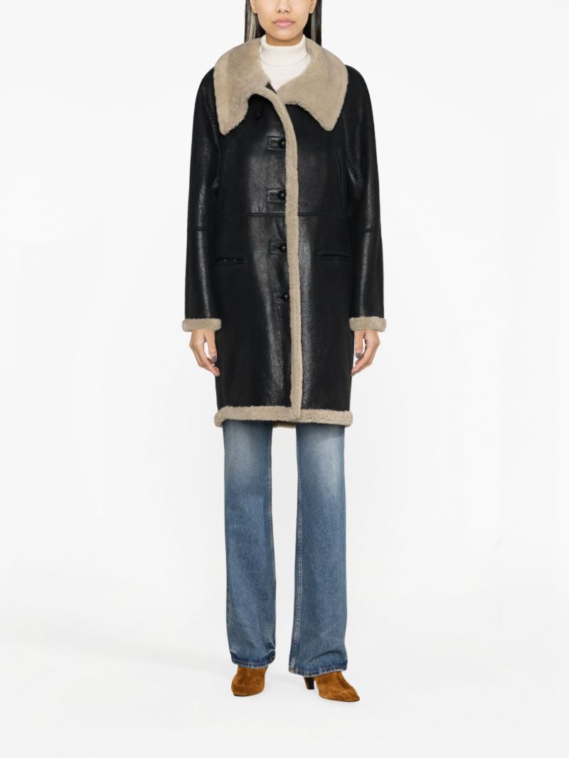 Black Astana Shearling Coat