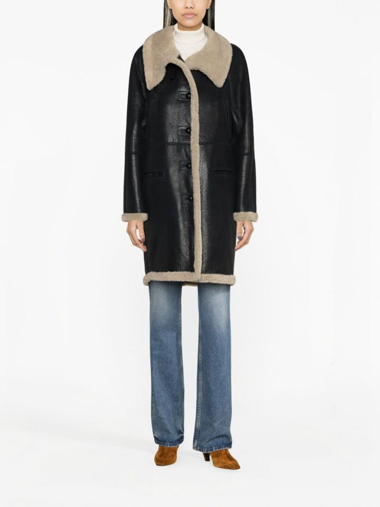 Black Astana Shearling Coat