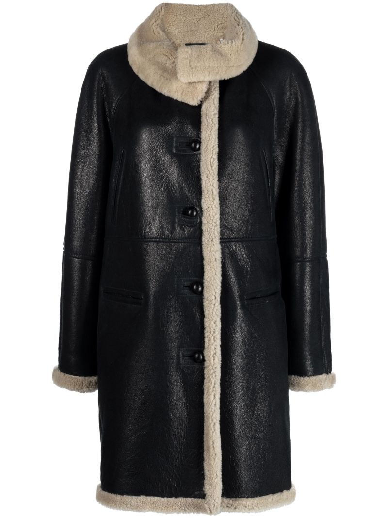 Black Astana Shearling Coat