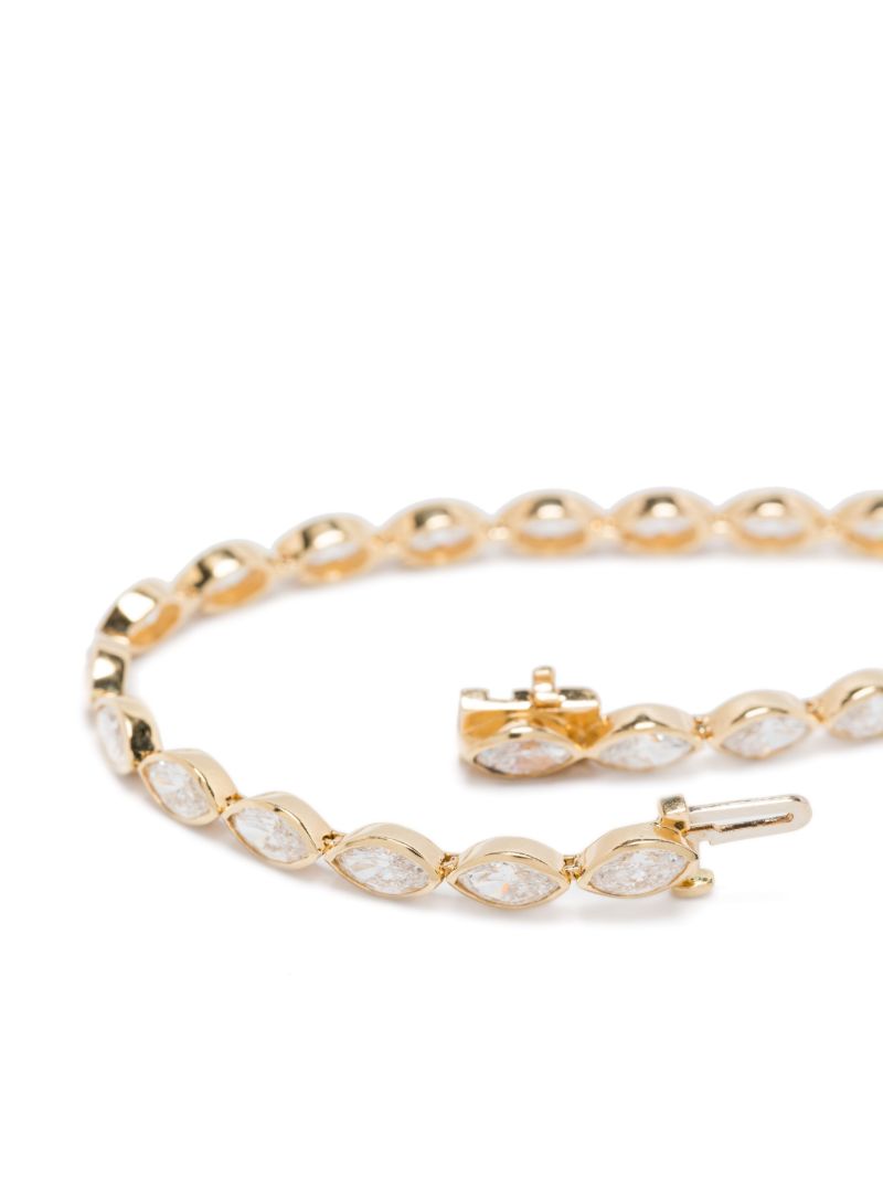 18k Yellow Gold Marquise East-west Tennis Bracelet