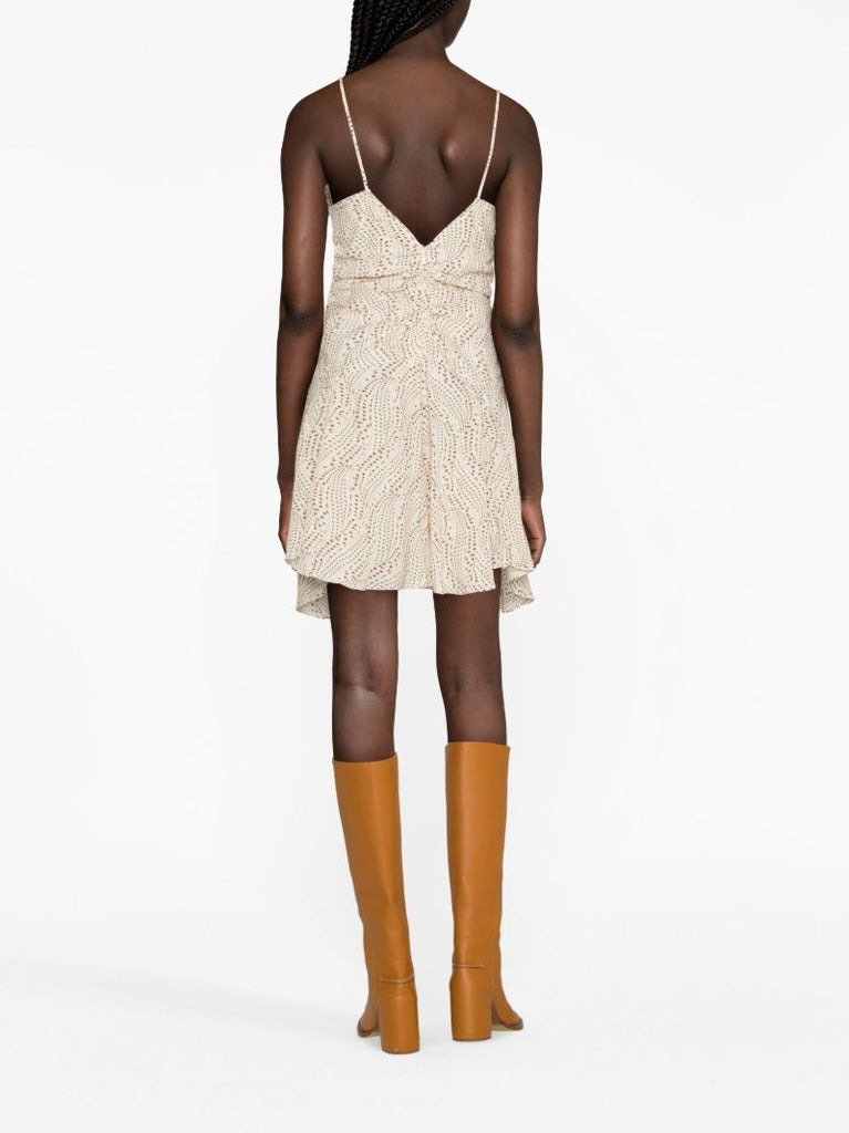 Neutral Uziela Silk Dress