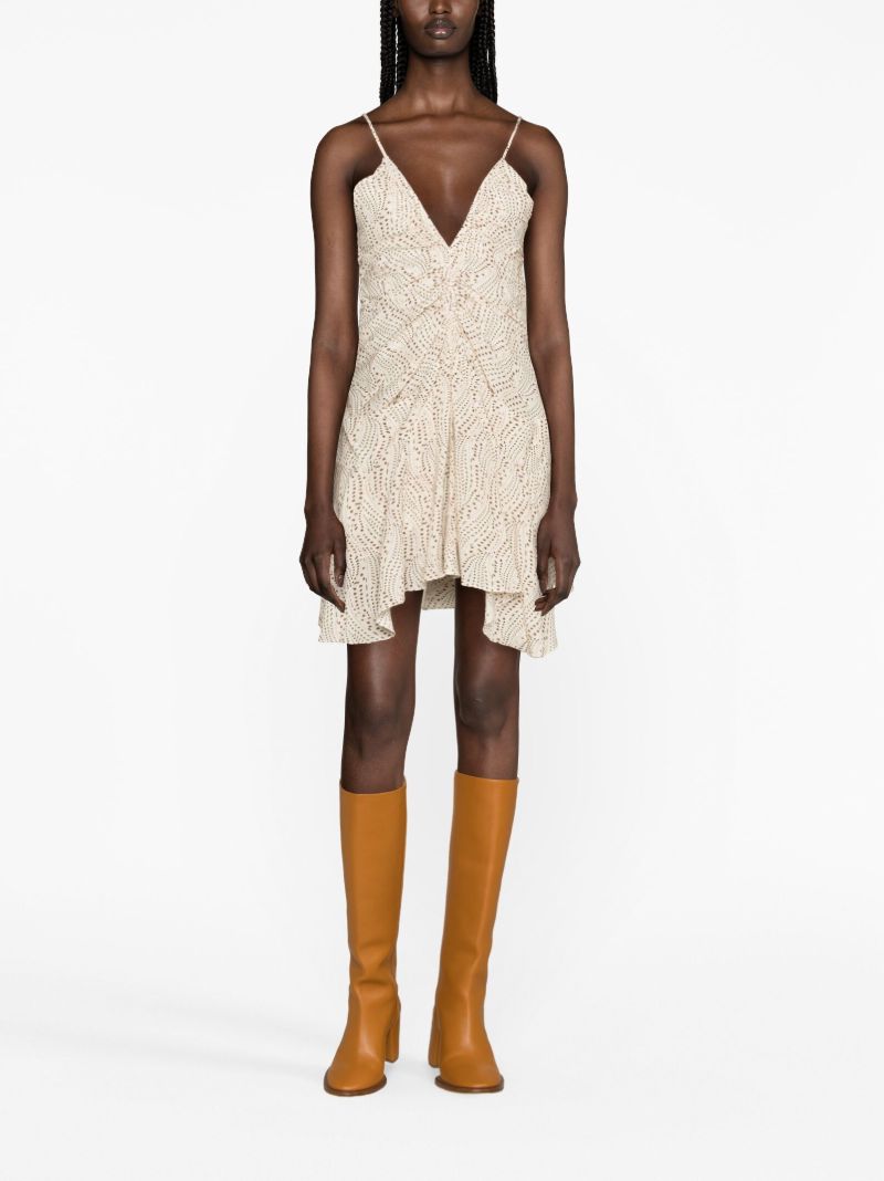 Neutral Uziela Silk Dress