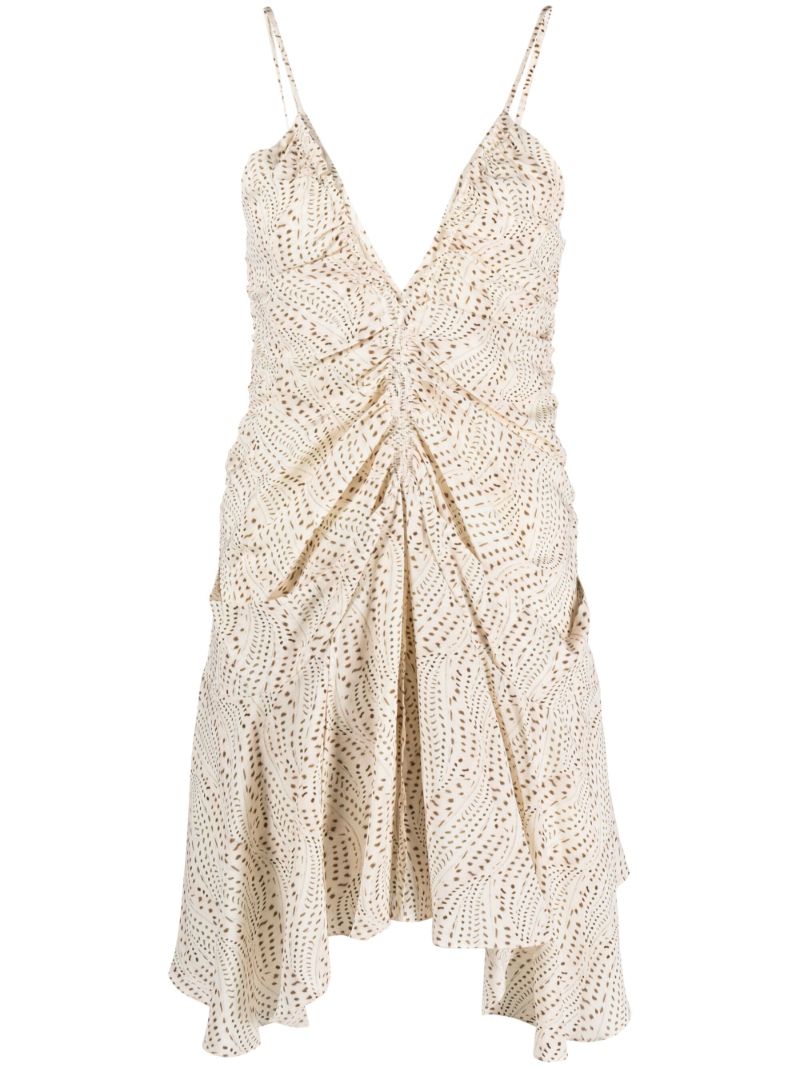 Neutral Uziela Silk Dress