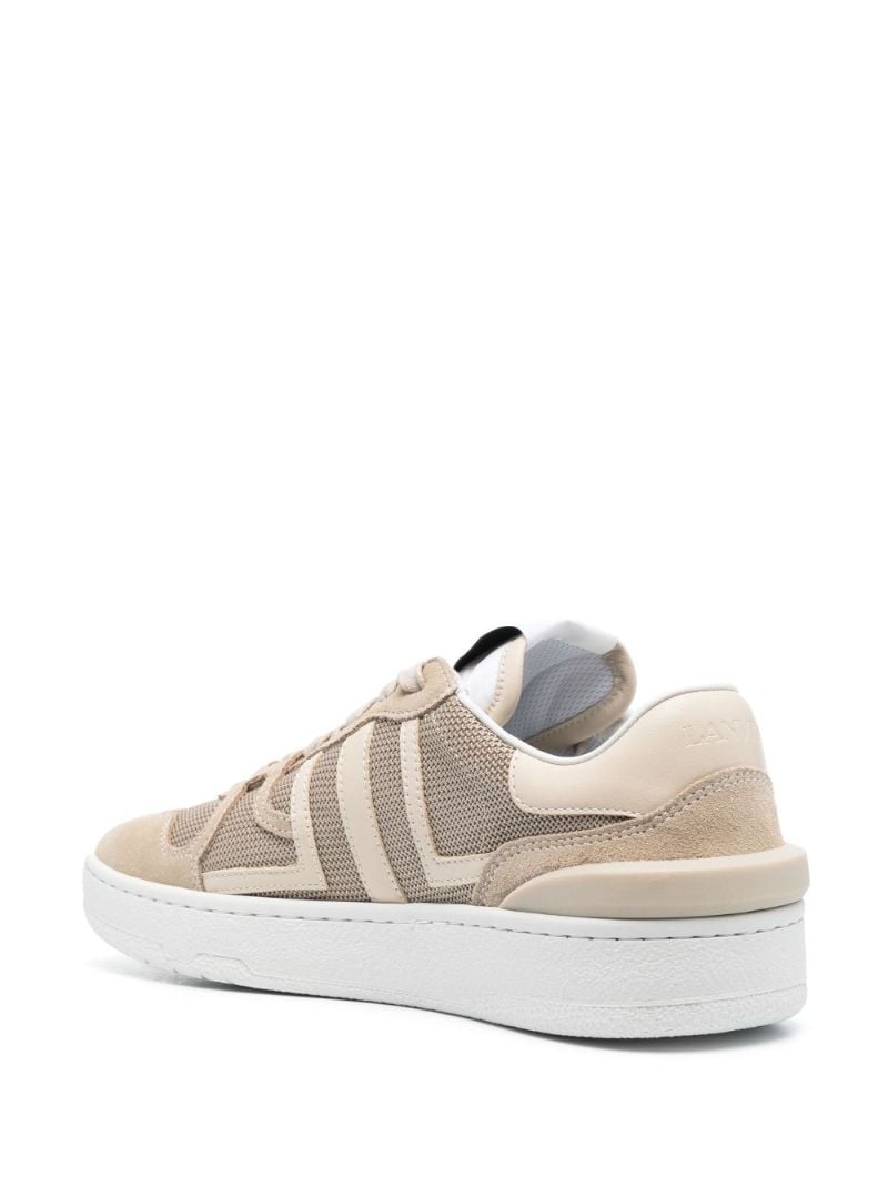 Neutral Clay Mesh and Suede Sneakers
