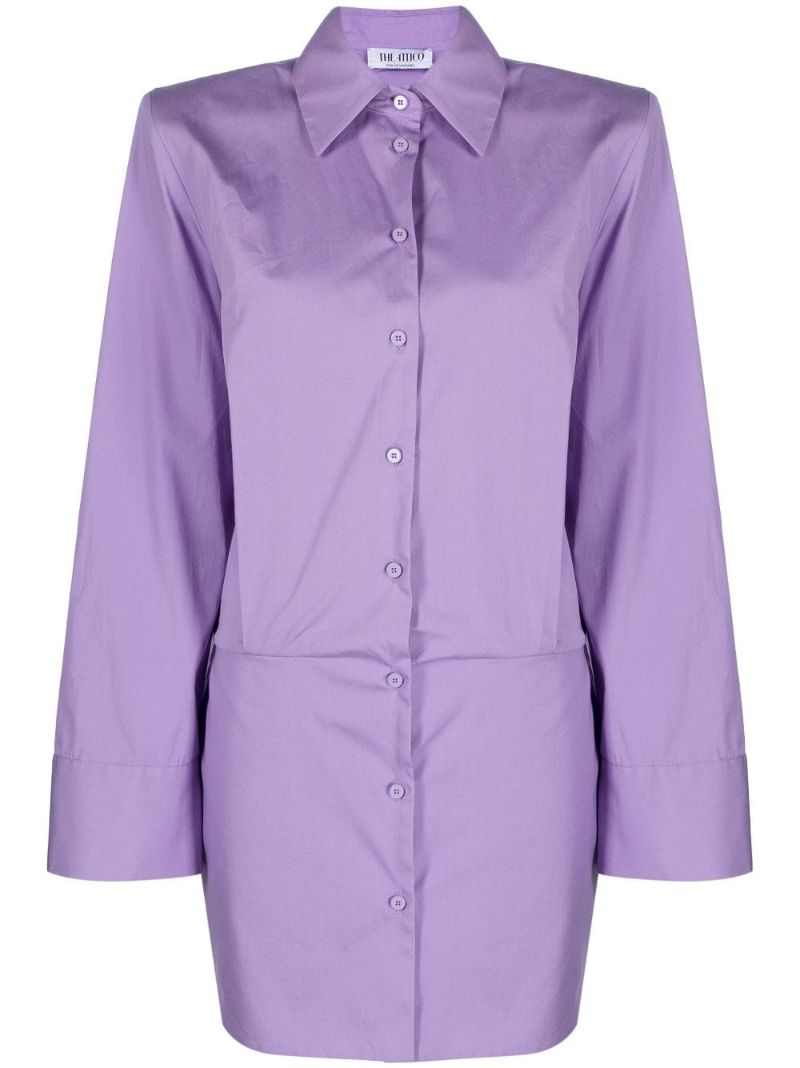 Purple Margot Cotton Mini Dress