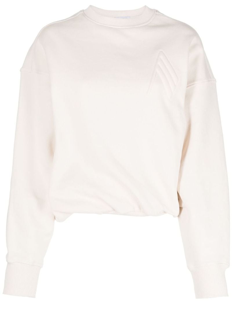 Neutral Maeve Logo Cotton Sweatshirt