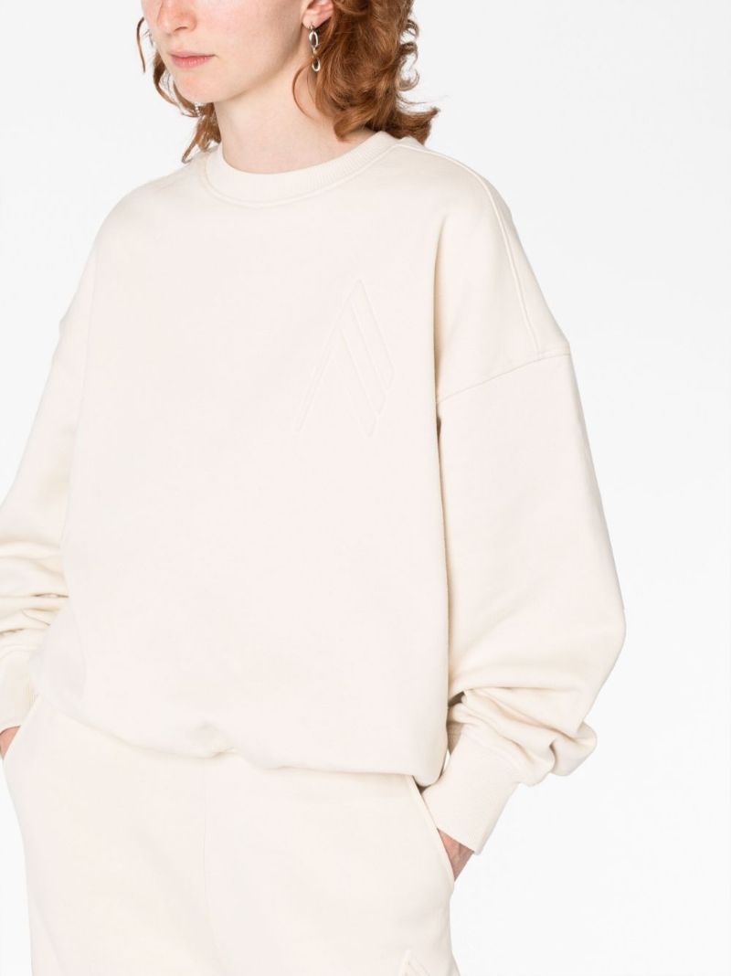 Neutral Maeve Logo Cotton Sweatshirt