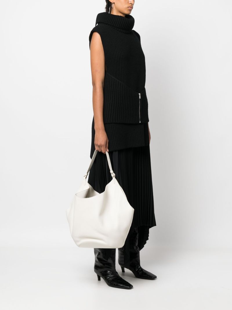 The Medium Lotus Leather Tote Bag