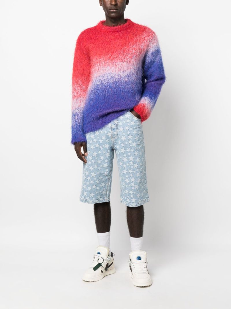 Blue OmbrÃ_x0083_Â© Brushed Sweater