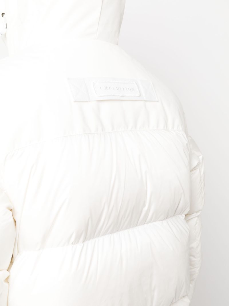 White Paradigm Expedition Hooded Quilted Coat