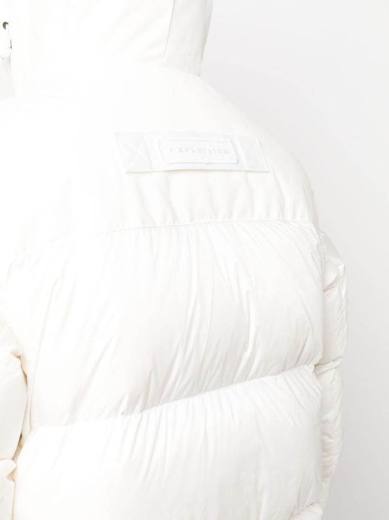 White Paradigm Expedition Hooded Quilted Coat