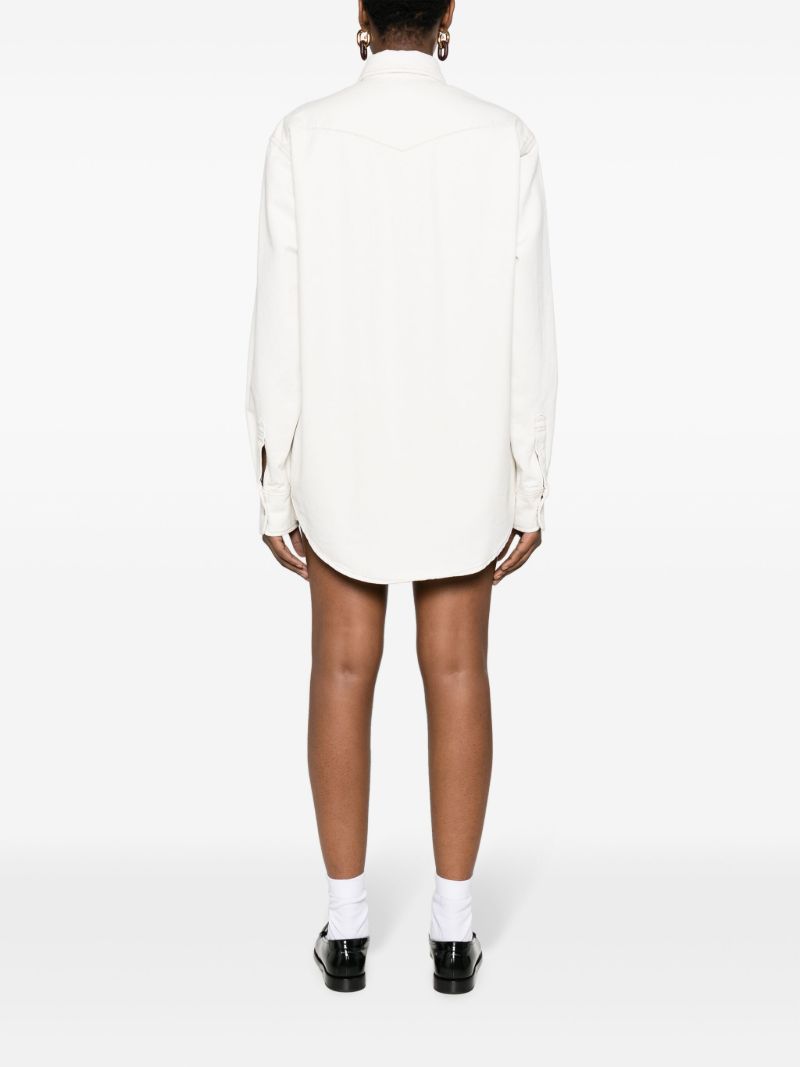 White Denim Shirt