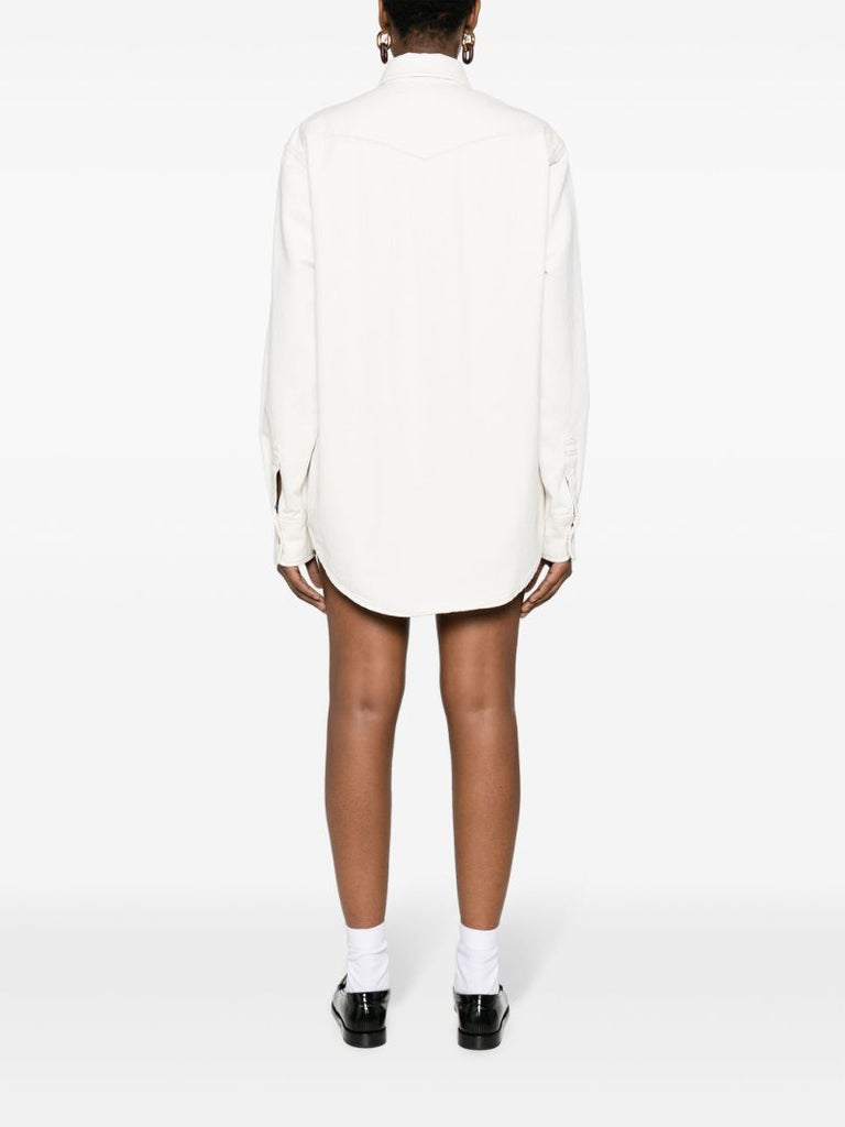 White Denim Shirt