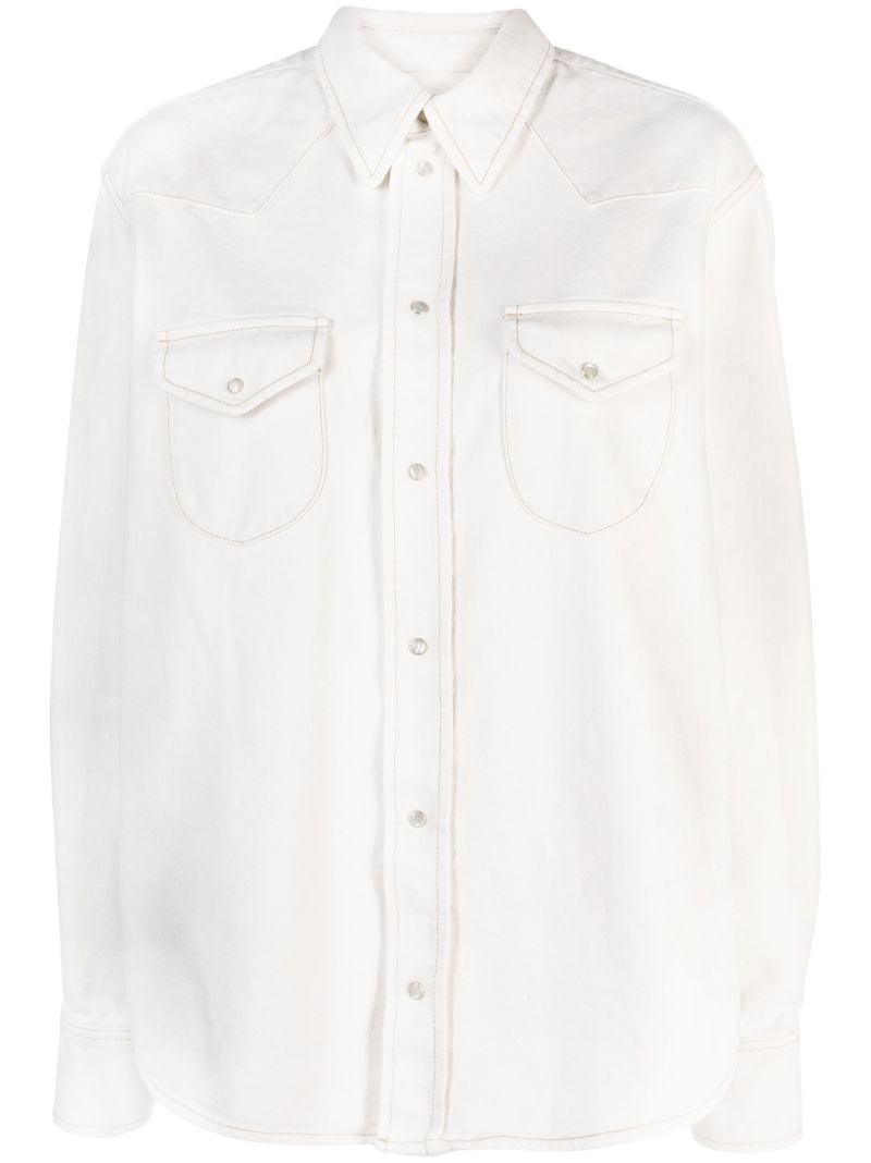 White Denim Shirt