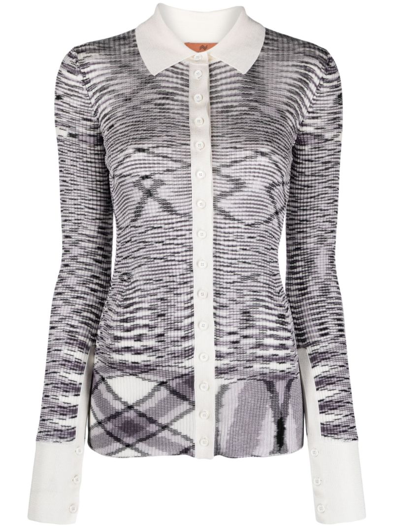 Black Slub Silk Cardigan