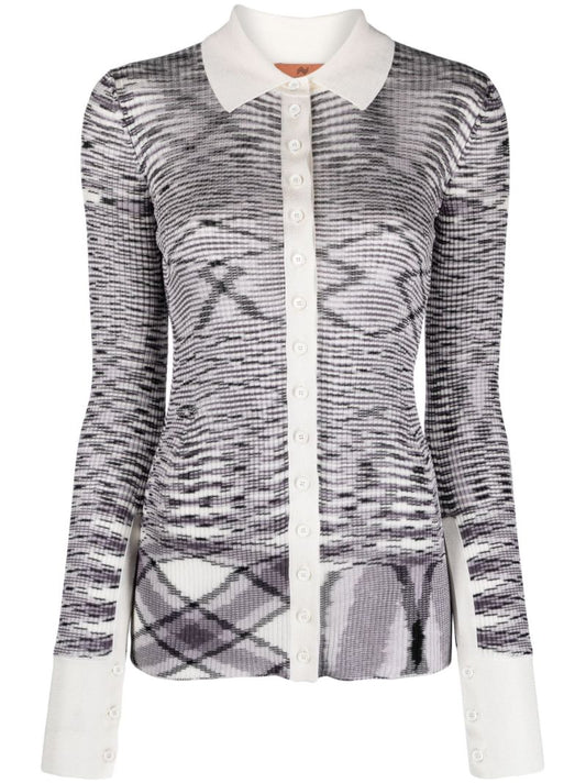 Black Slub Silk Cardigan