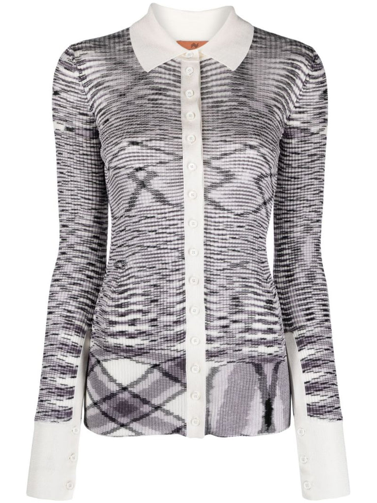 Black Slub Silk Cardigan