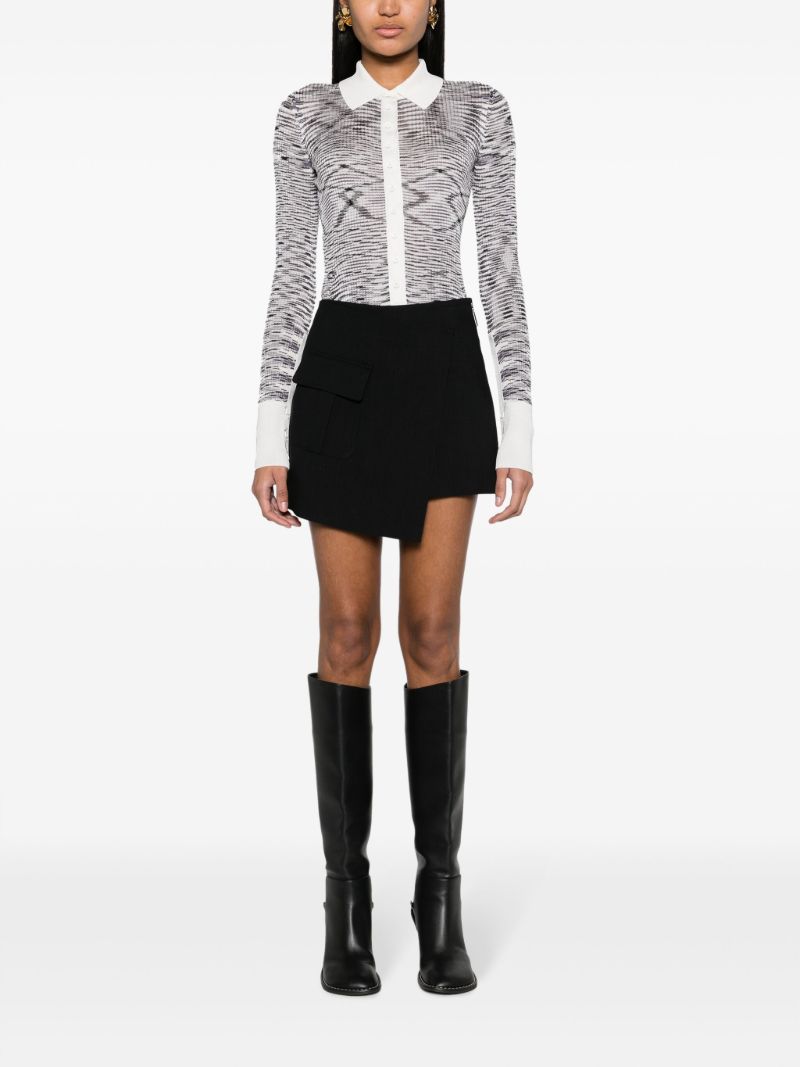 Black Slub Silk Cardigan