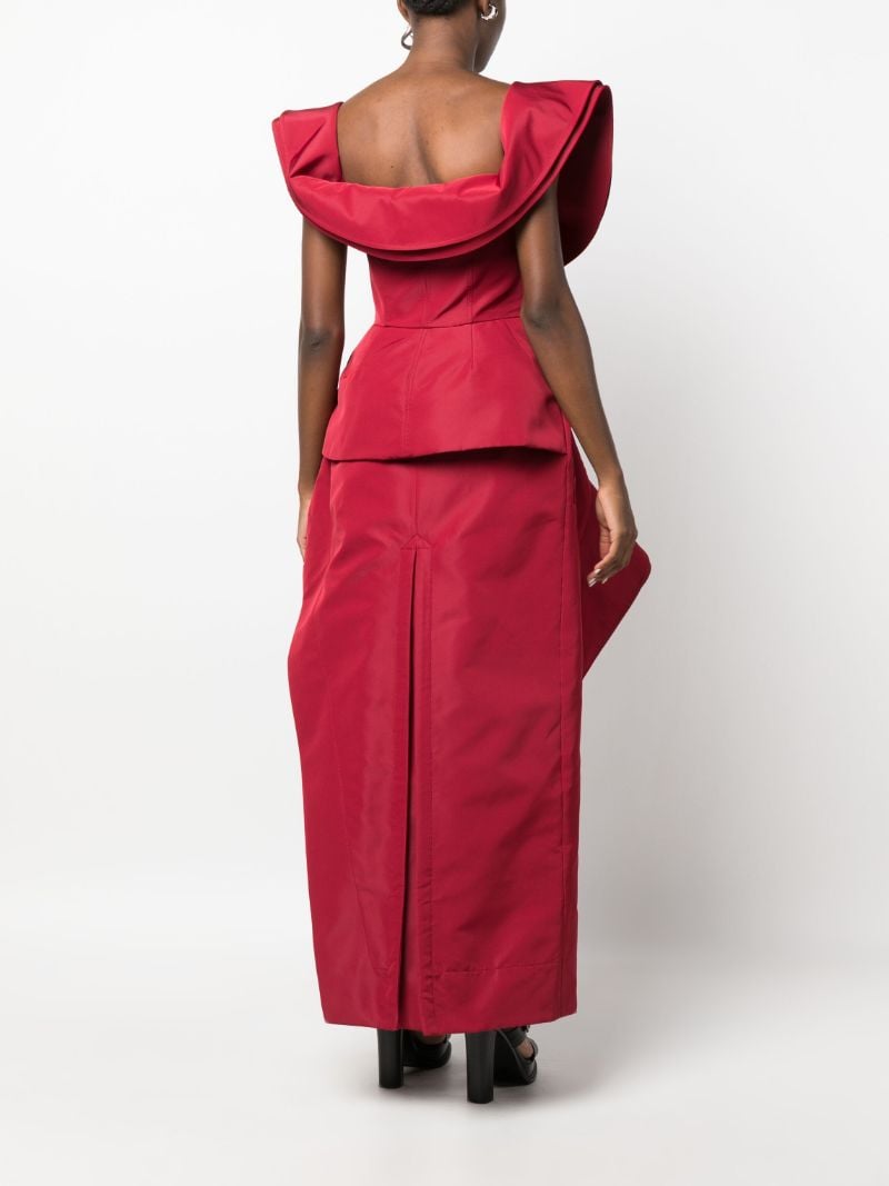 Red Deconstructed Trench Dress