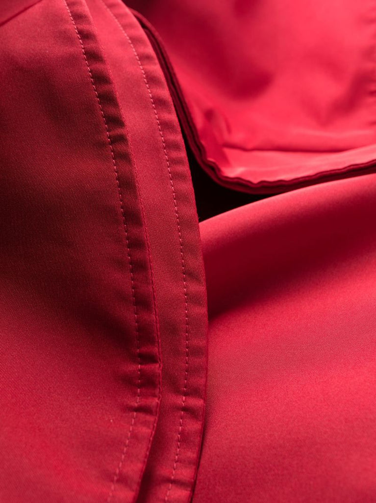 Red Deconstructed Trench Dress