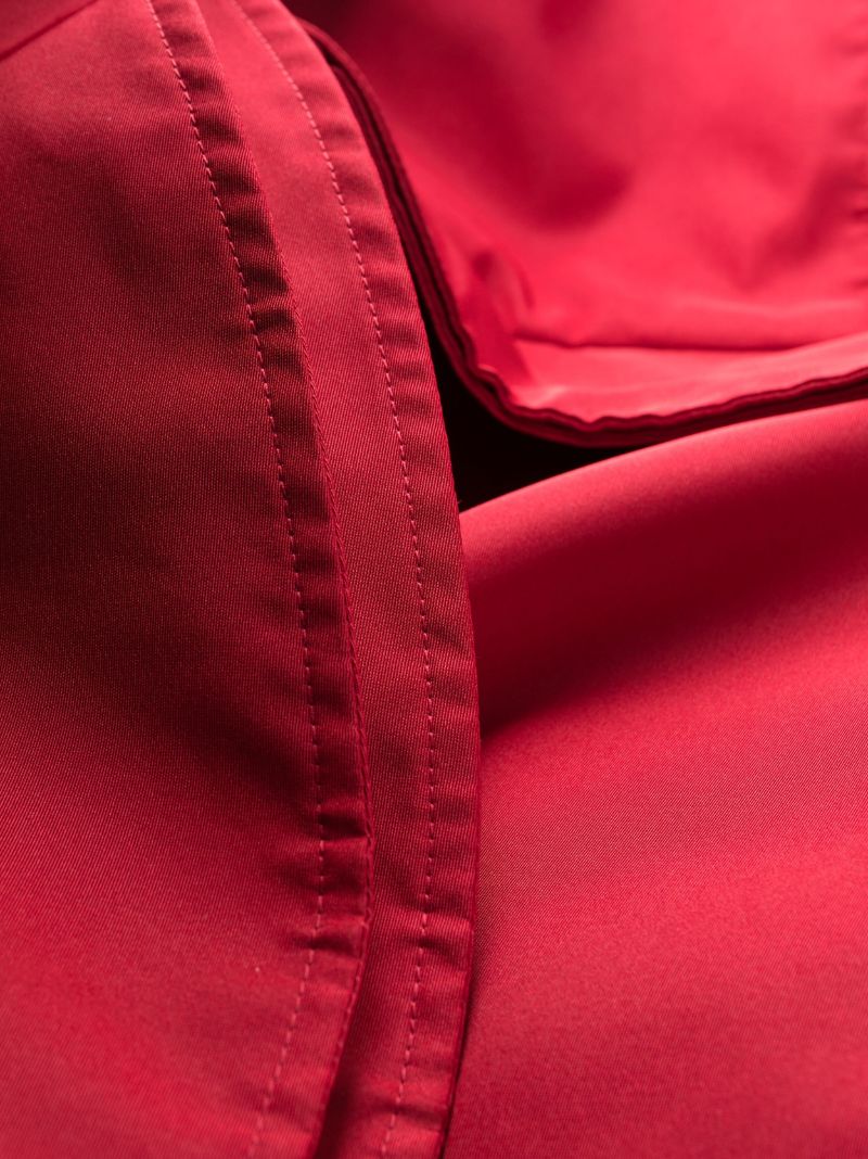 Red Deconstructed Trench Dress