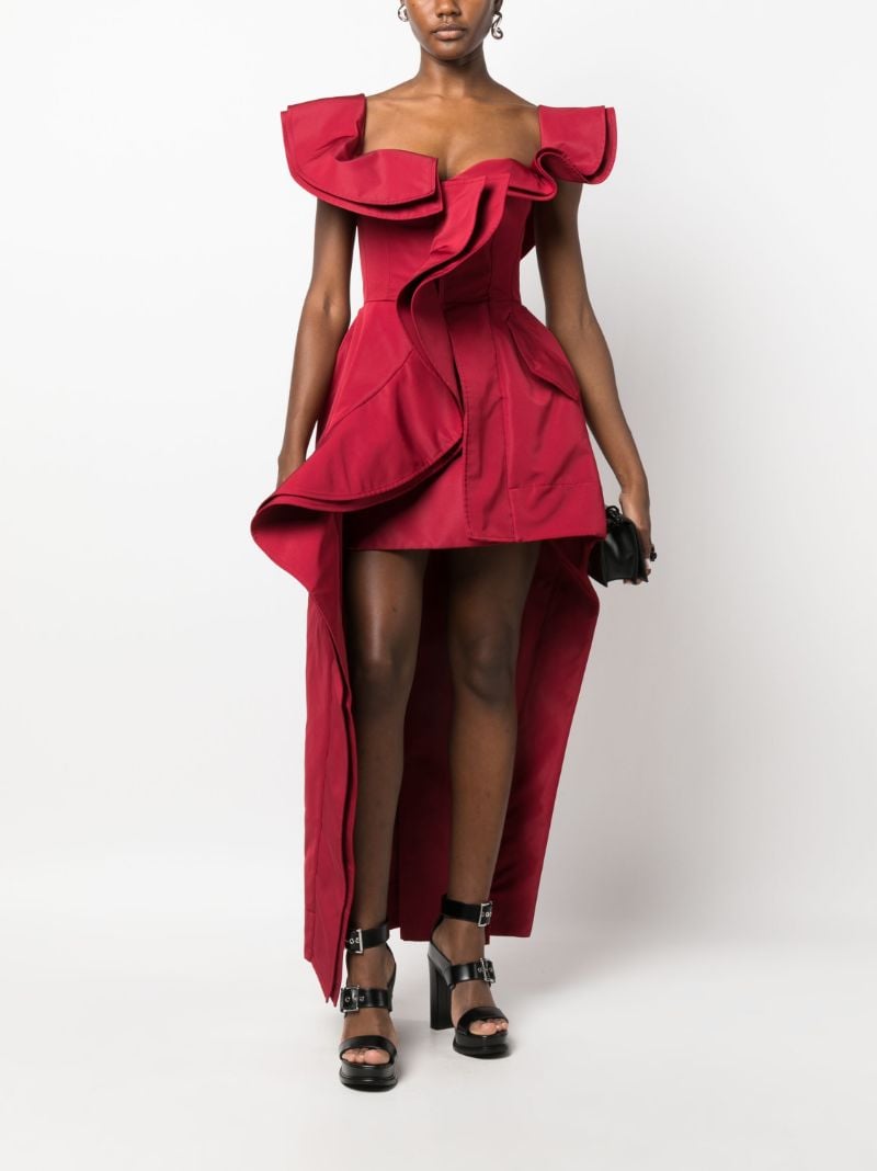 Red Deconstructed Trench Dress