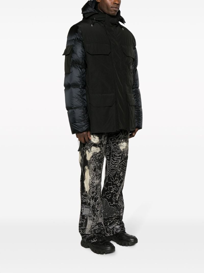Black Paradigm Expedition Hooded Quilted Coat