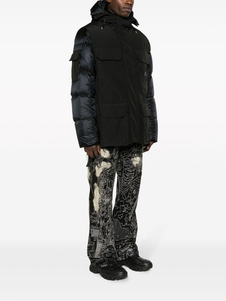 Black Paradigm Expedition Hooded Quilted Coat