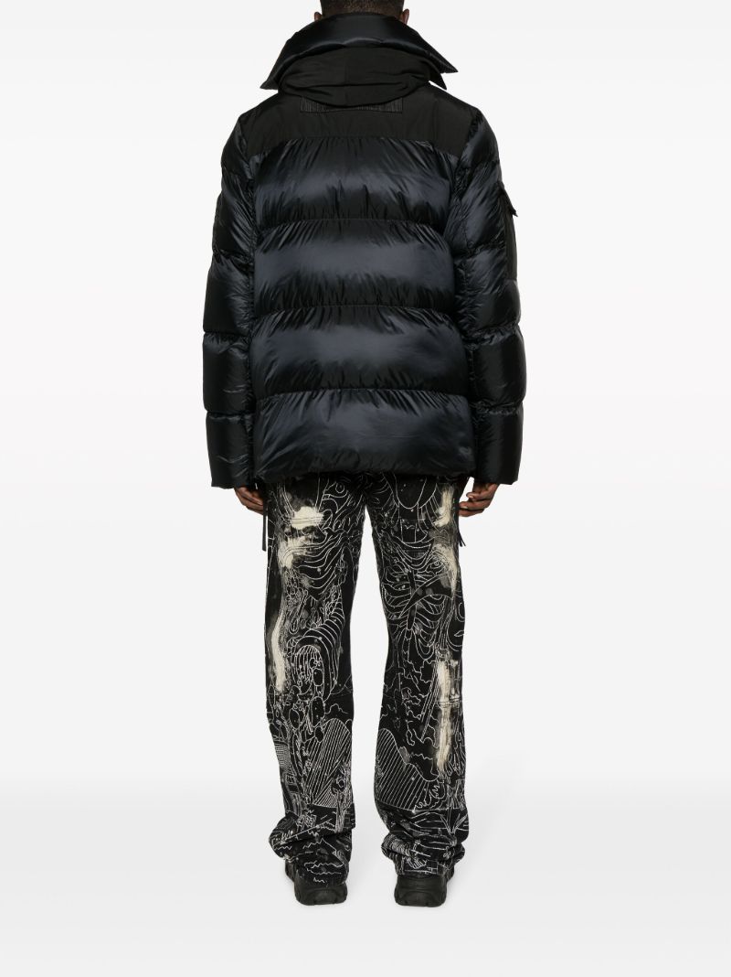 Black Paradigm Expedition Hooded Quilted Coat
