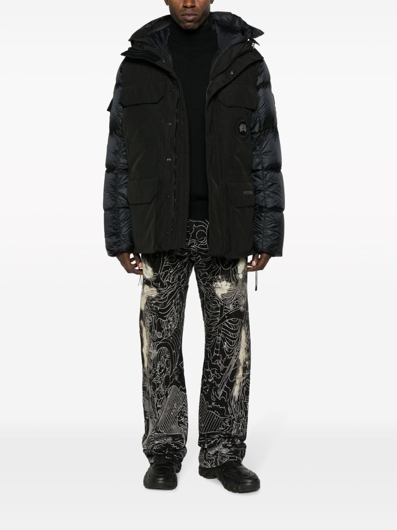 Black Paradigm Expedition Hooded Quilted Coat