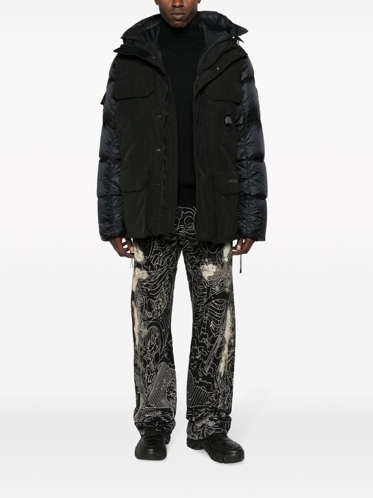 Black Paradigm Expedition Hooded Quilted Coat