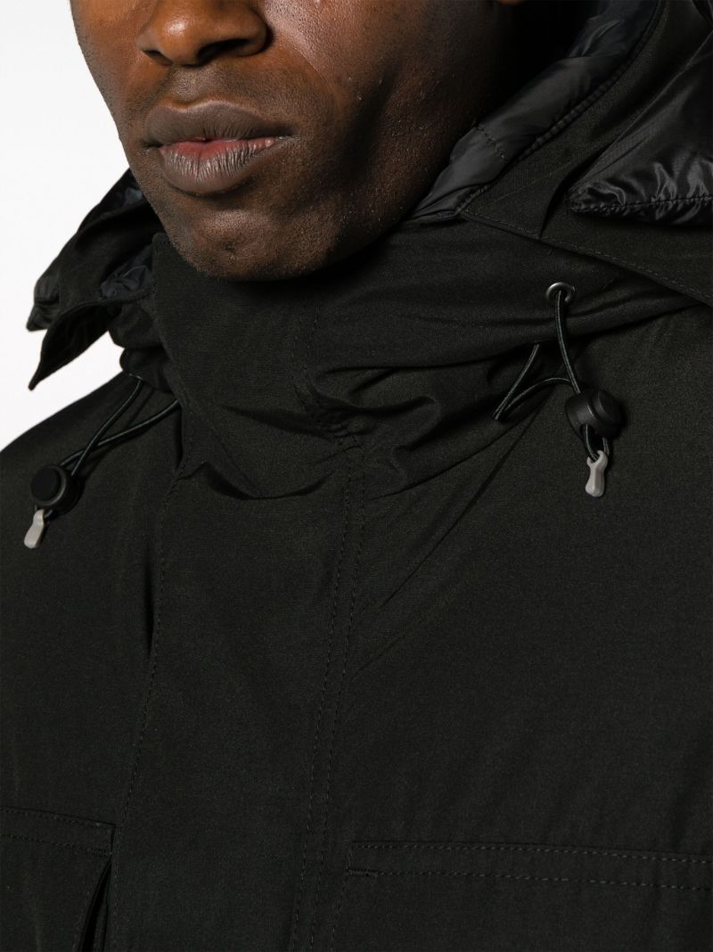 Black Paradigm Expedition Hooded Quilted Coat