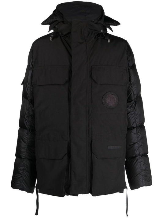 Black Paradigm Expedition Hooded Quilted Coat