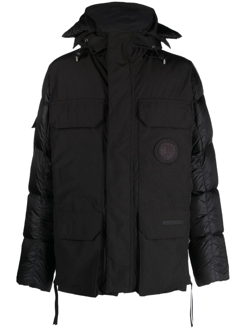 Black Paradigm Expedition Hooded Quilted Coat
