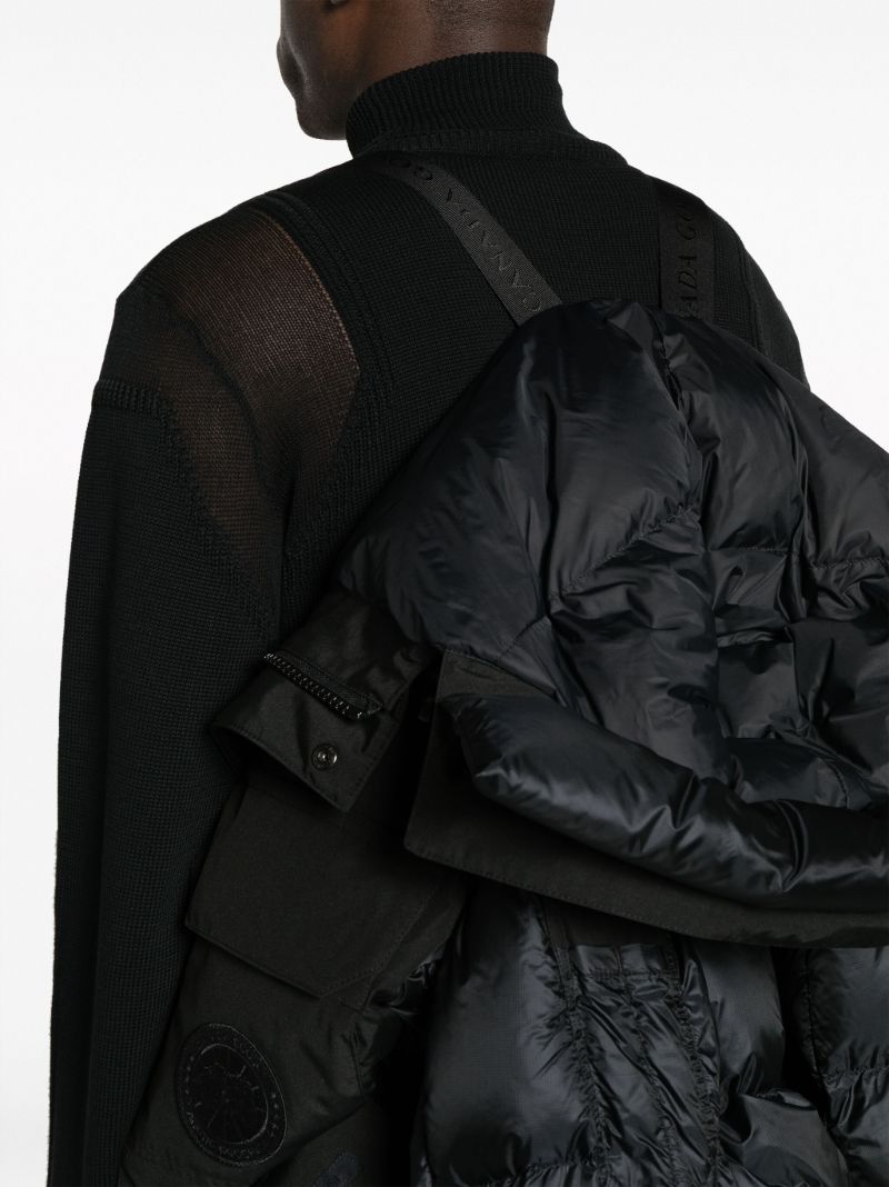 Black Paradigm Expedition Hooded Quilted Coat