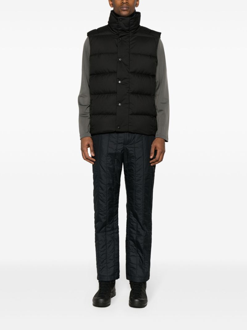 Black Carlyle Quilted Trousers