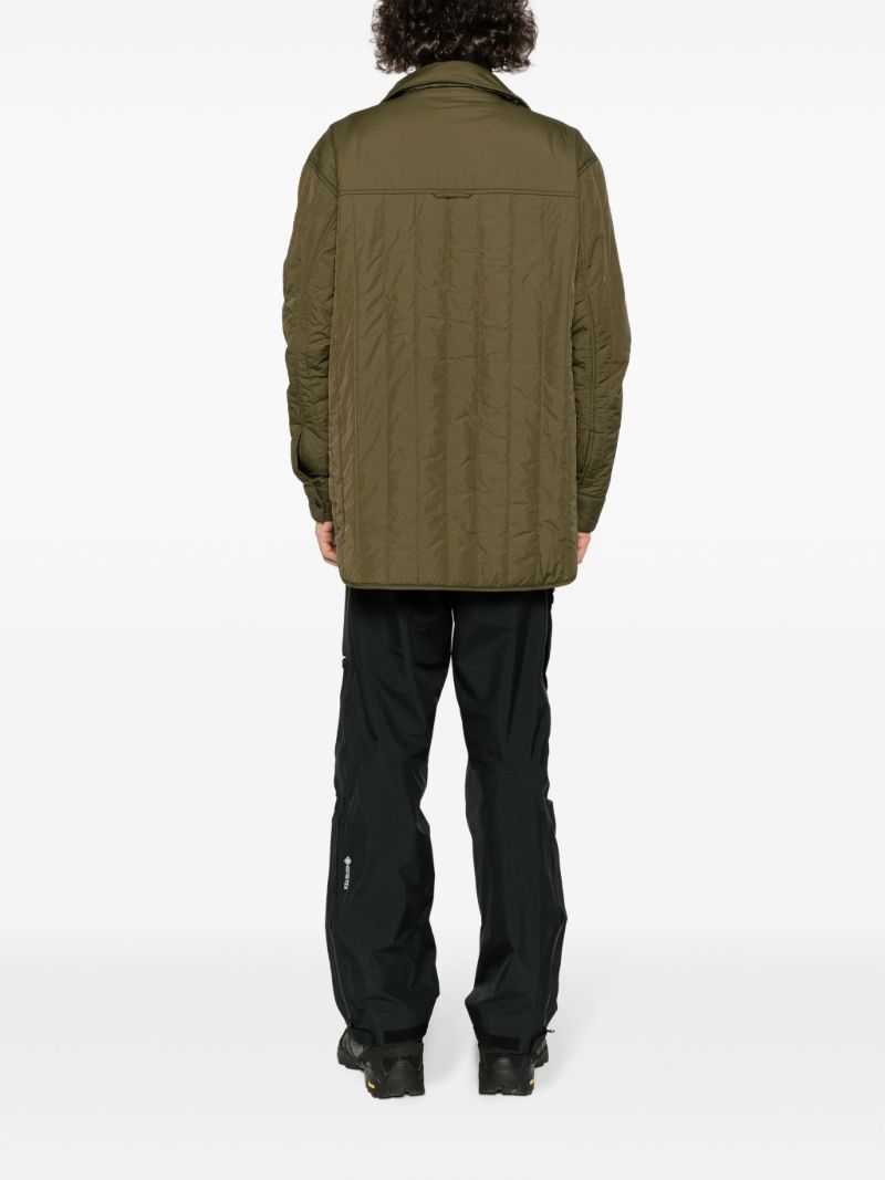 Green Carlyle Quilted Shirt Jacket
