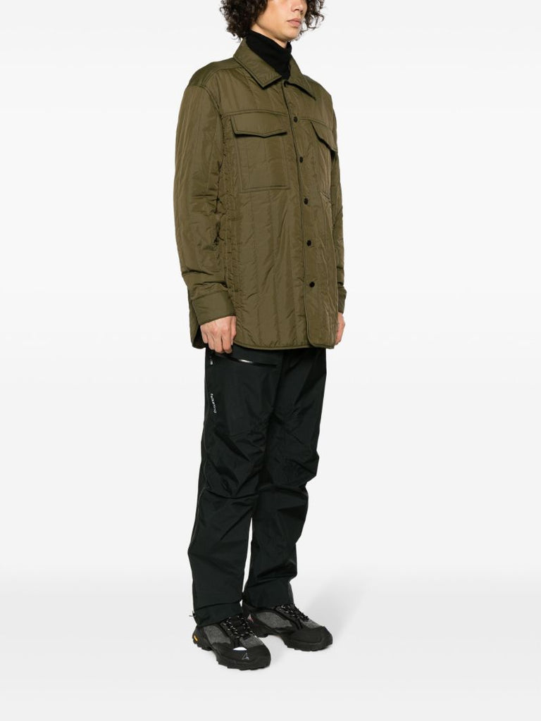 Green Carlyle Quilted Shirt Jacket