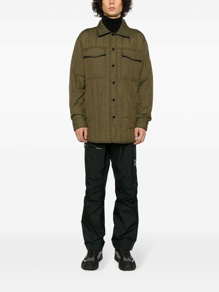 Green Carlyle Quilted Shirt Jacket