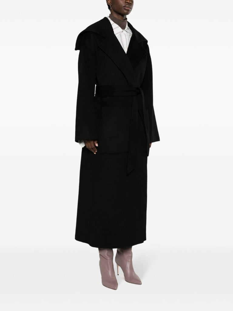 Black Ruta Belted Coat